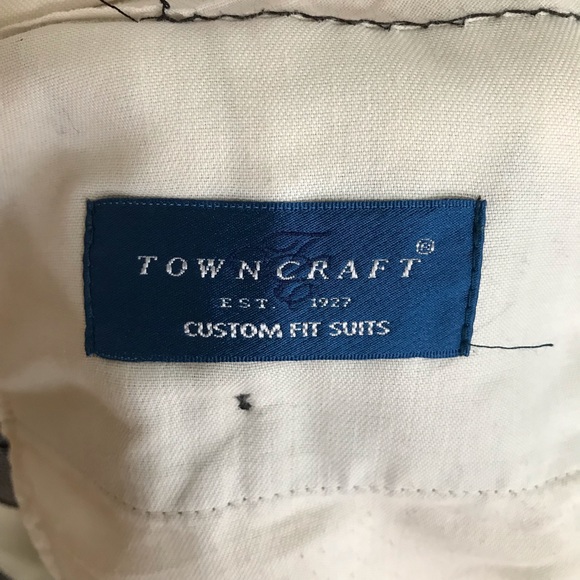 Town Craft gray pant suit men 46L - Picture 6 of 8